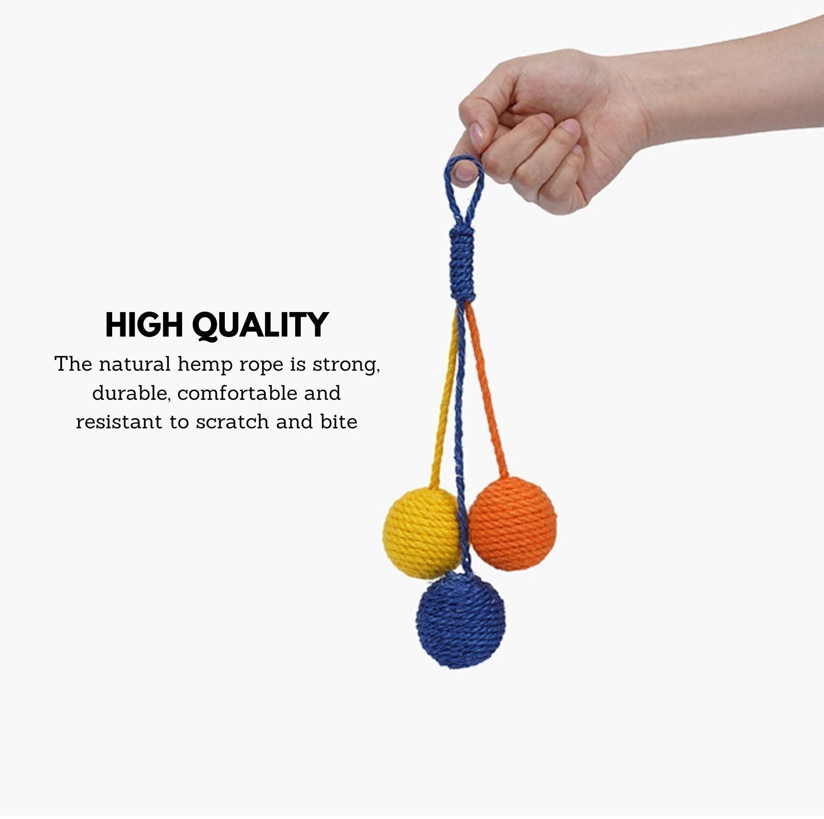 Sisal Rope Balls Cat Toys Set