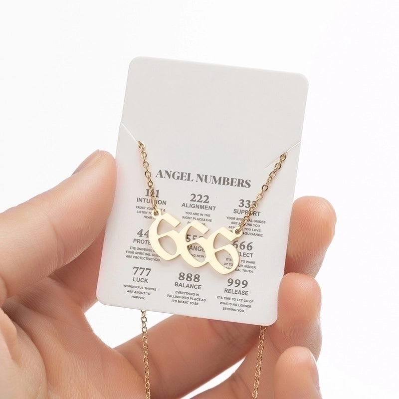 Fashion Number 201 Stainless Steel 18K Gold Plated Plating Stainless Steel Necklaces