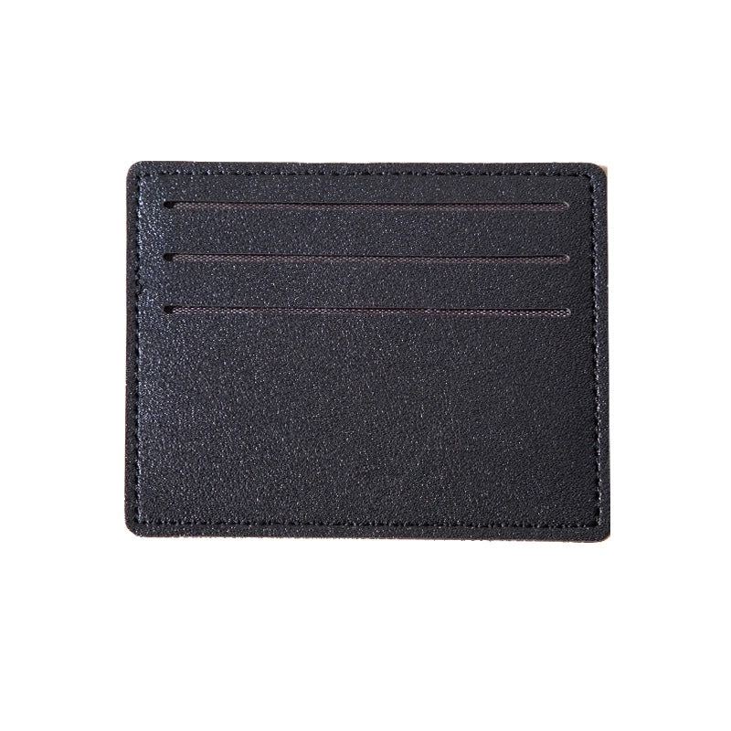 Unisex Solid Color Pvc Open Card Holders