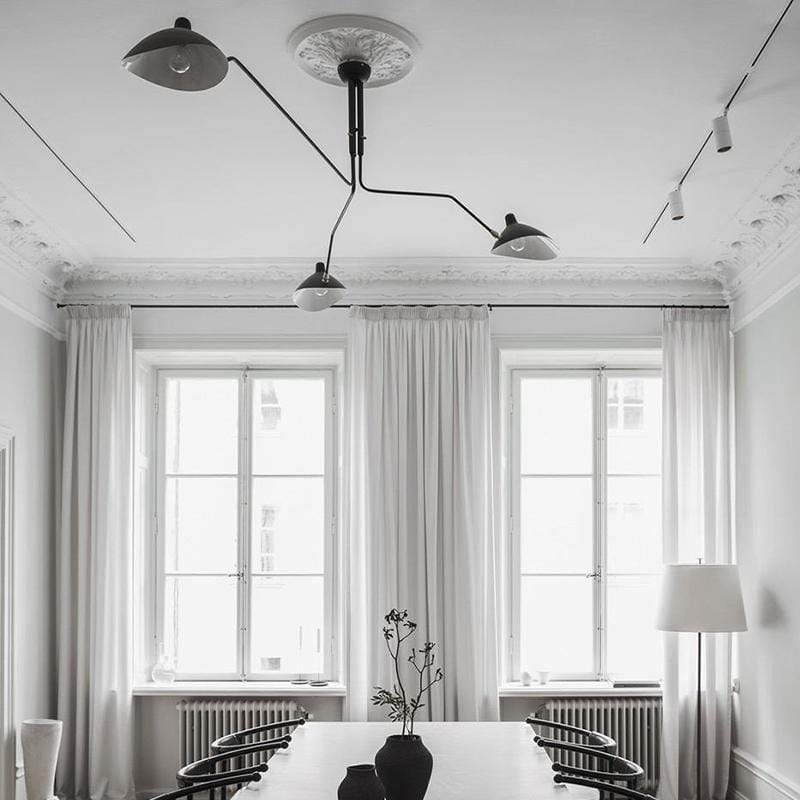 Hagar Black Une | Mid-Century Chandelier