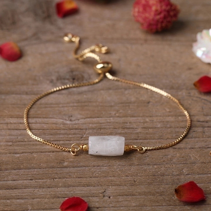 Minimalist Irregular Agate Metal Patchwork Bracelets