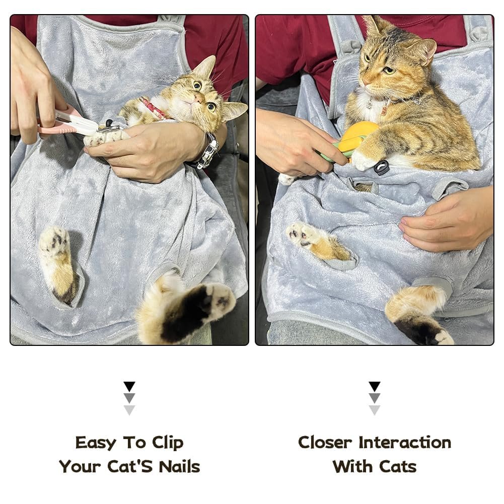 Cat Apron Suspenders