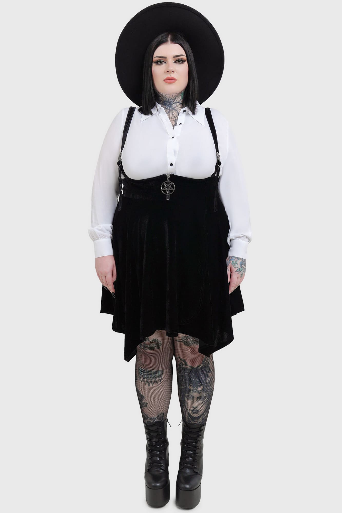 Vampfire Suspender Skirt