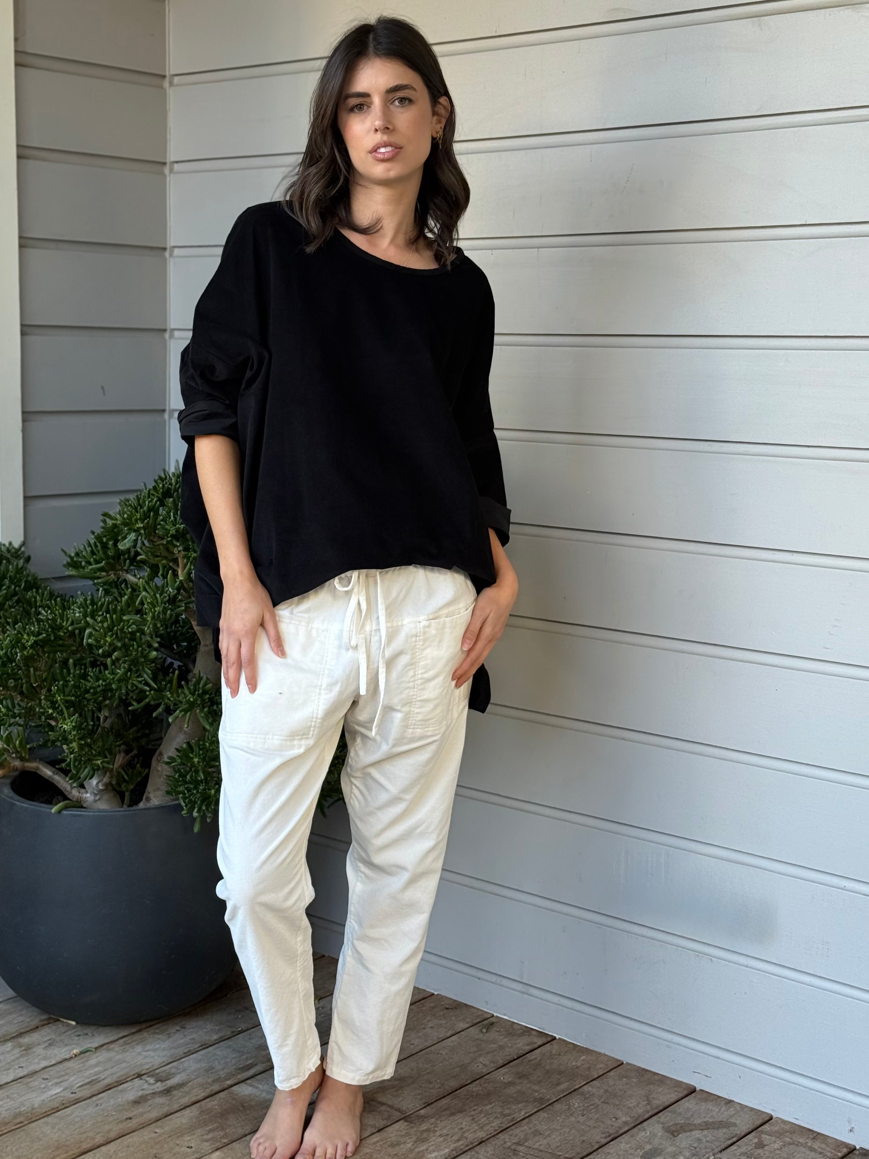 jessie pants - winter white cord