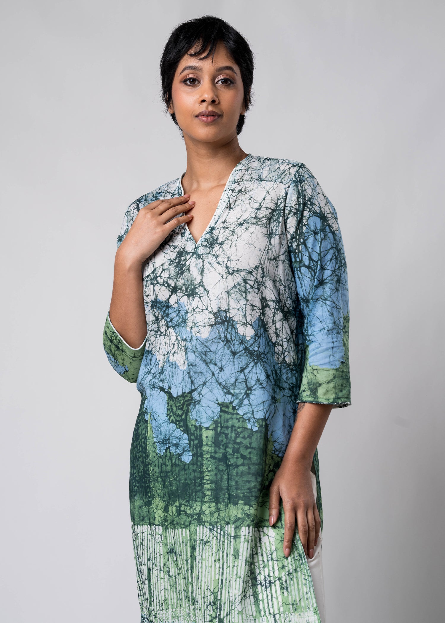 Batik kurtha top