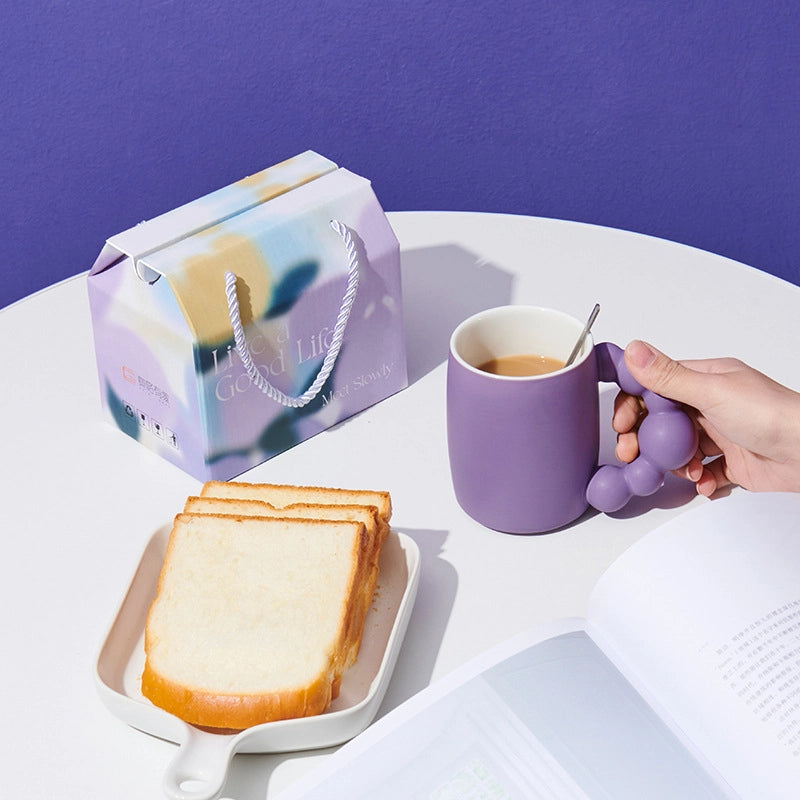 Casual Vacation Solid Color Ceramics Mug 1 Piece