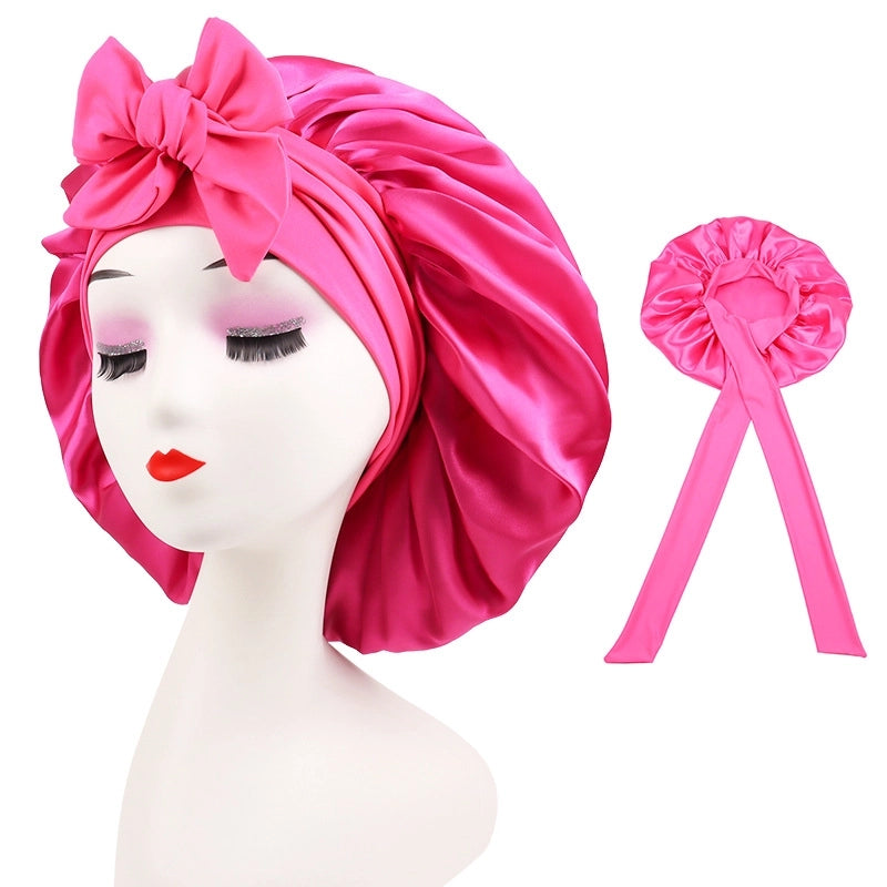 2 Pieces Women's Solid Color Solid Color Eaveless Hair Cap