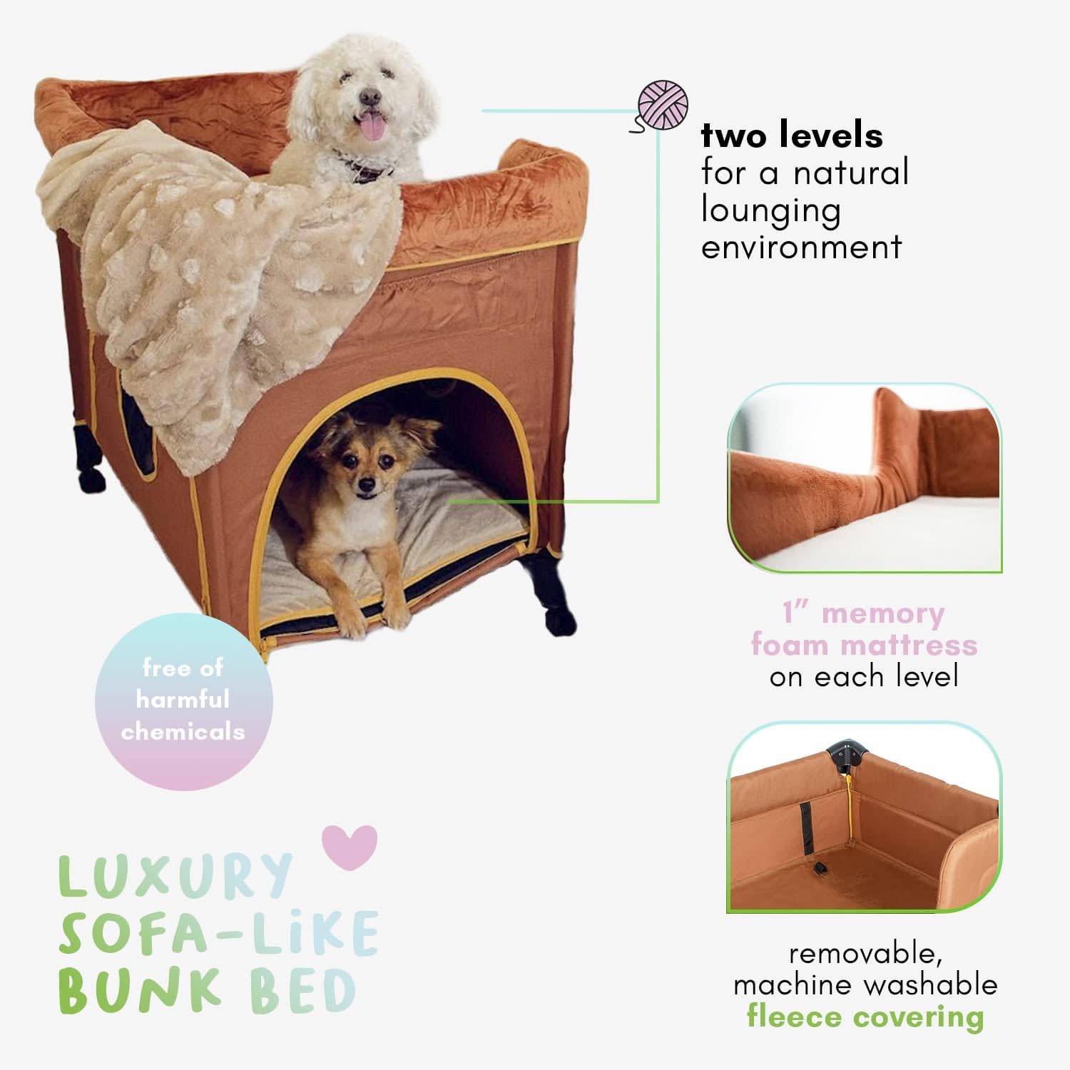 PETIQUE Bedside Lounge Pet Bed