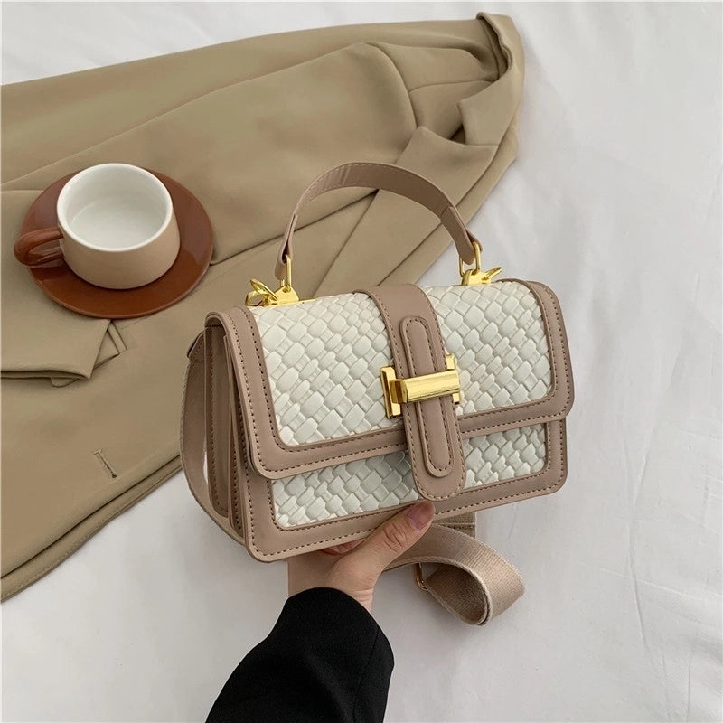 Women's Medium Pu Leather Solid Color Vintage Style Classic Style Flip Cover Crossbody Bag