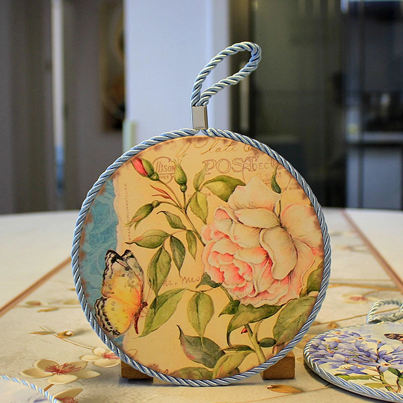 Casual Vacation Flower Ceramic Placemat 1 Piece