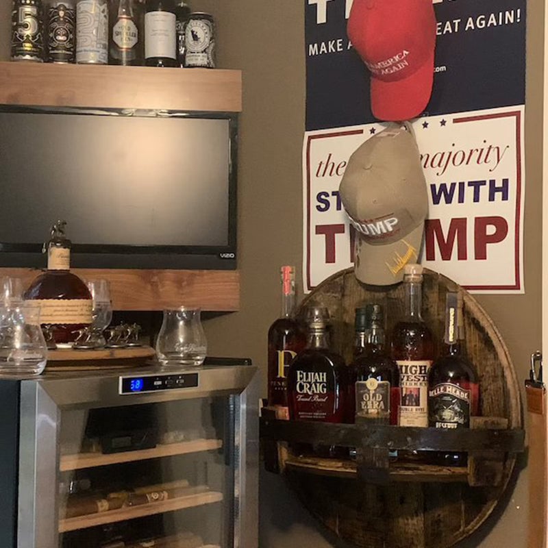 Hot Sale 50% OFF - Bourbon Whiskey Barrel Shelf