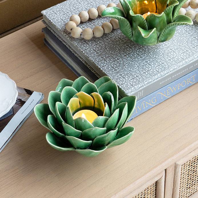 Succulent Tealight Holder - Green