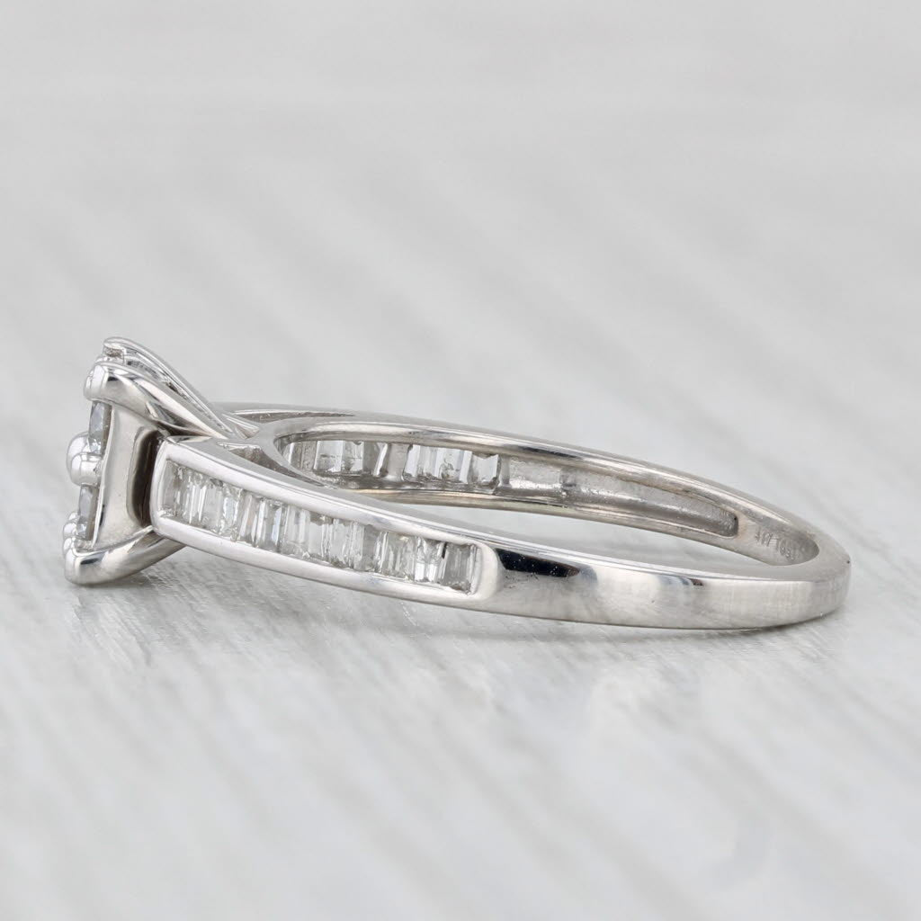 0.38ctw Diamond Engagement Ring 10k White Gold Size 6