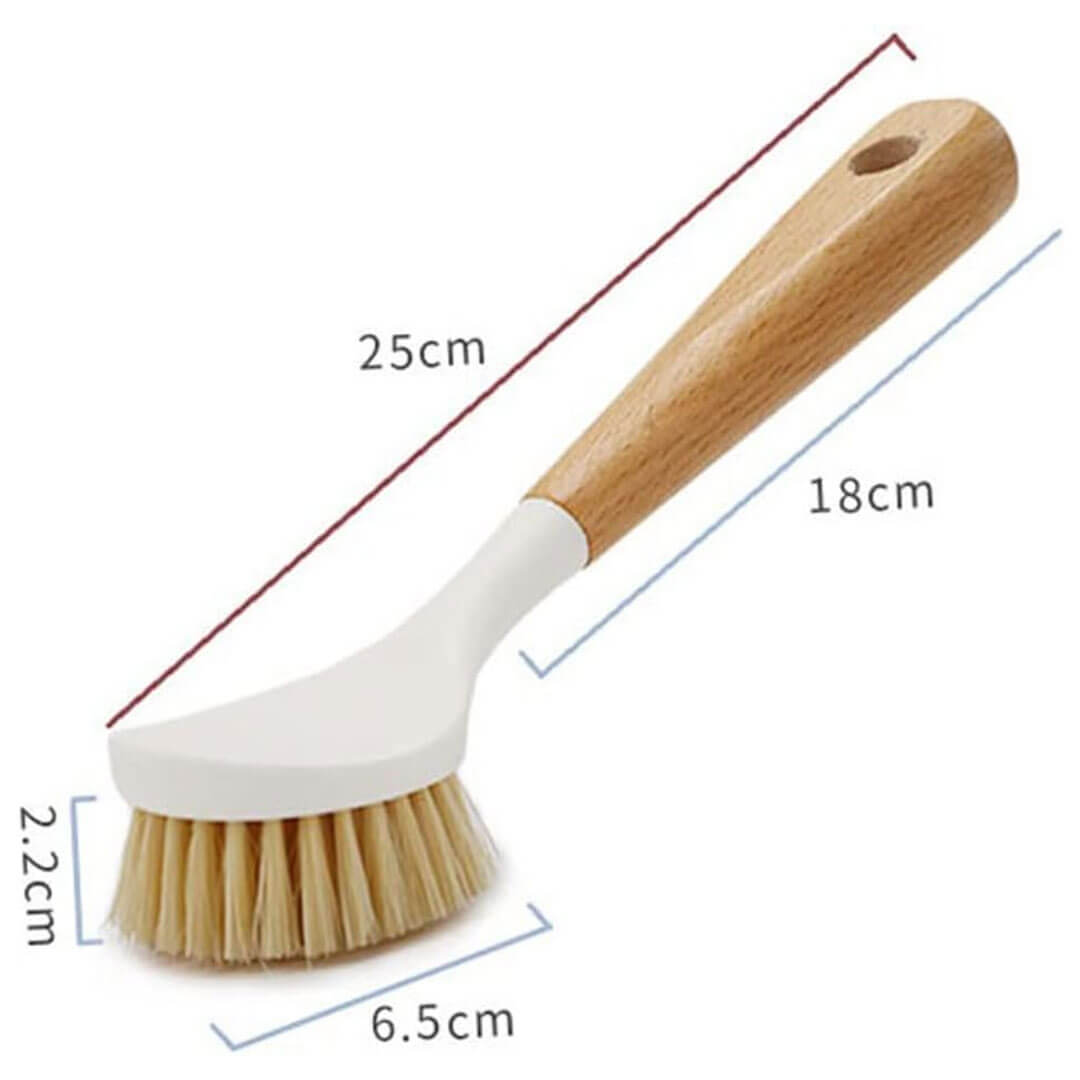 Wooden Handle Long Pot Cleaning Brush