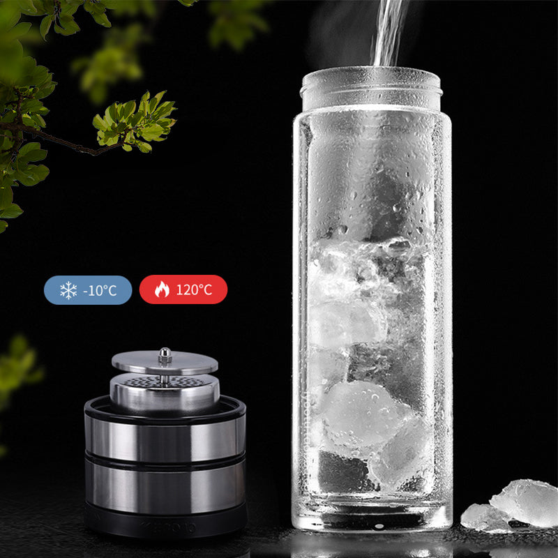 High-end Glass Tea Bottle with Infuser