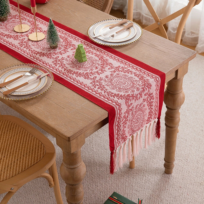 Christmas Casual Elegant Minimalist Floral Polyester Tablecloths
