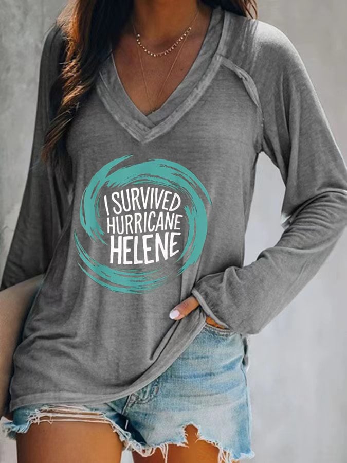 Women's I Survived Hurricane Helene T-shirt