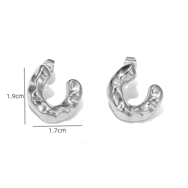 1 Pair Elegant Streetwear Geometric Plating 304 Stainless Steel Ear Studs
