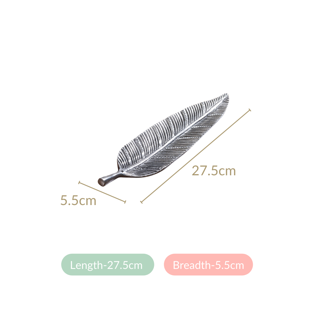 Long Leaf Incense Holder With Mogra Incense Sticks