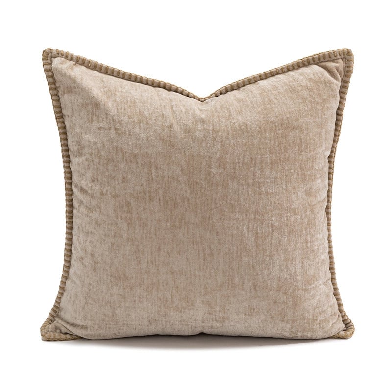 Elegant Minimalist Lattice Imitated Hemp Chenille Pillow Cases