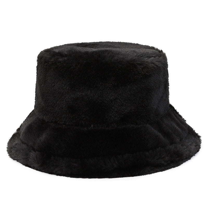 Autumn And Winter New Pure Color Fisherman Hat Female Warm Couple Classic Outdoor Fashion Trendy Basin Hat Female Factory