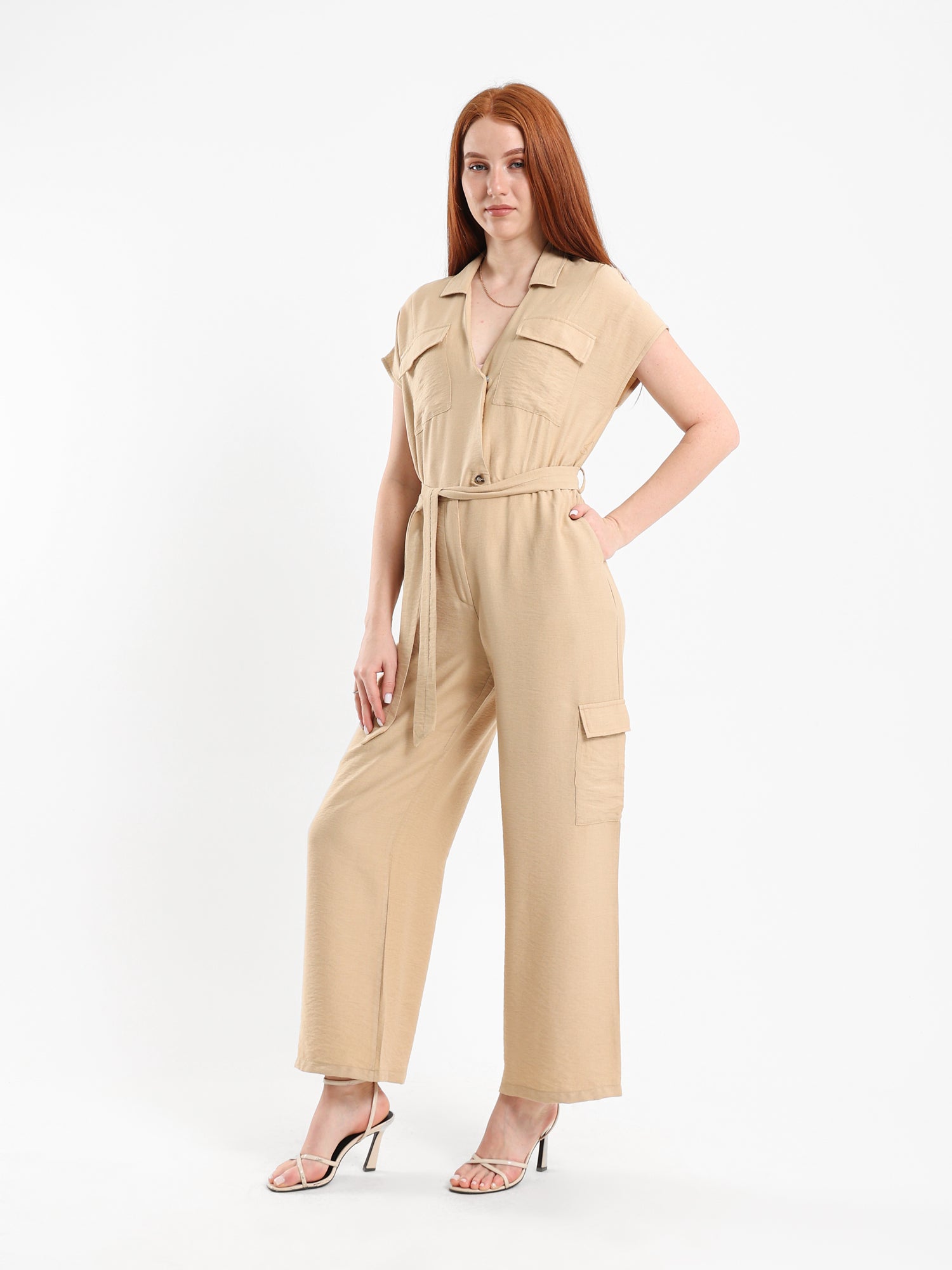 Solid Casual Jumpsuit