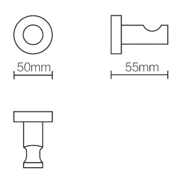 Robe Hook - Chrome