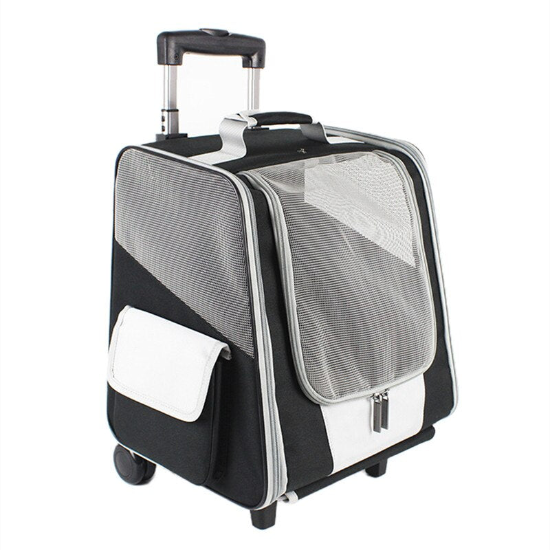 Rolling Carrier Dog Backpack With Wheels