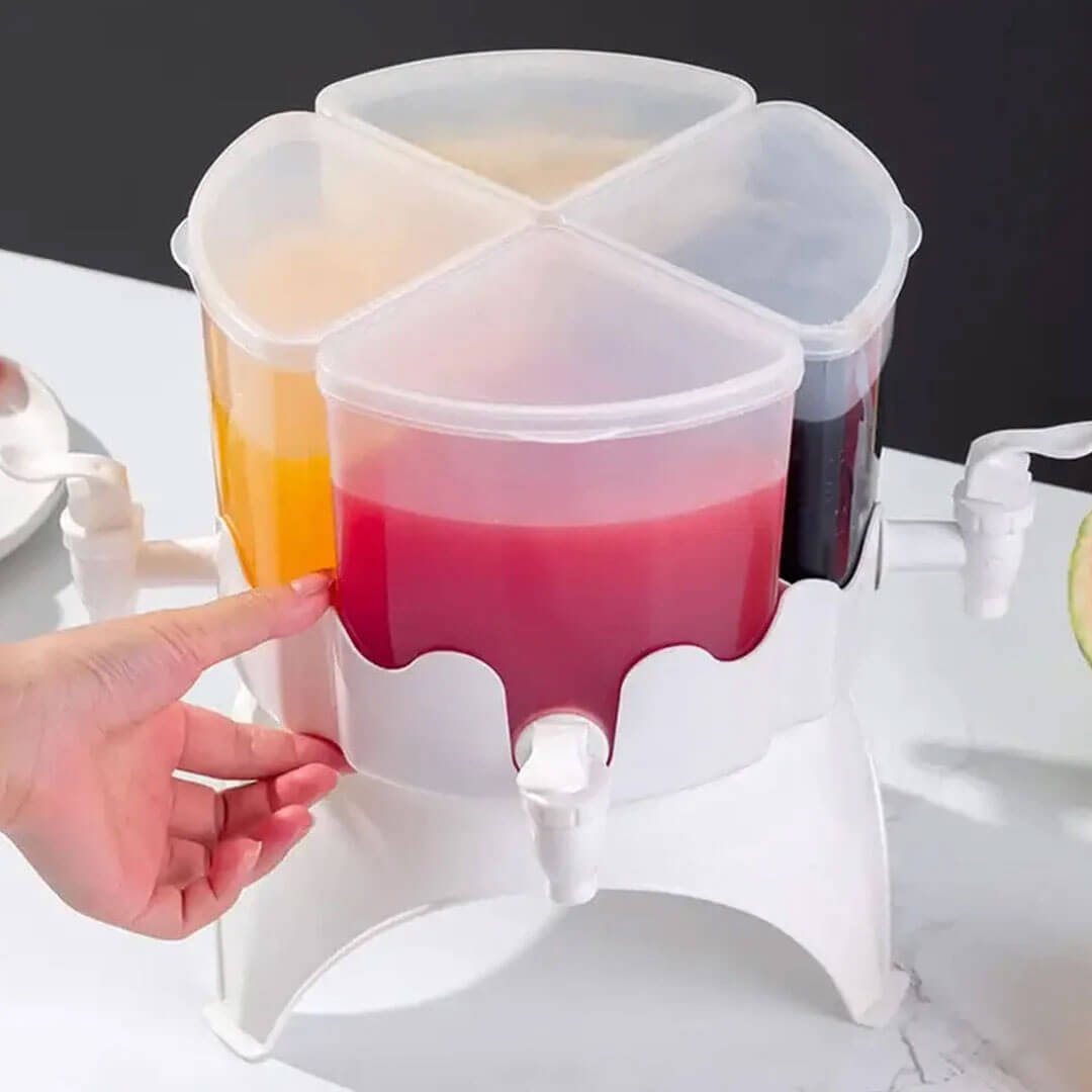Rotating Cold Beverage Dispenser (4L. 4 Grid)