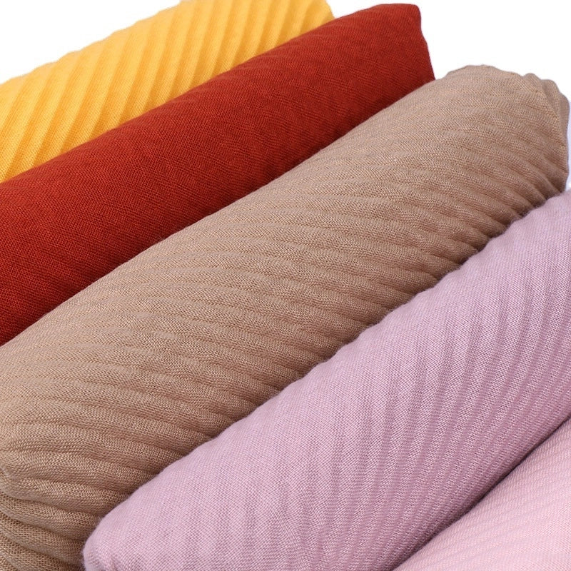 Women's Minimalist Classic Style Solid Color Cotton Scarf