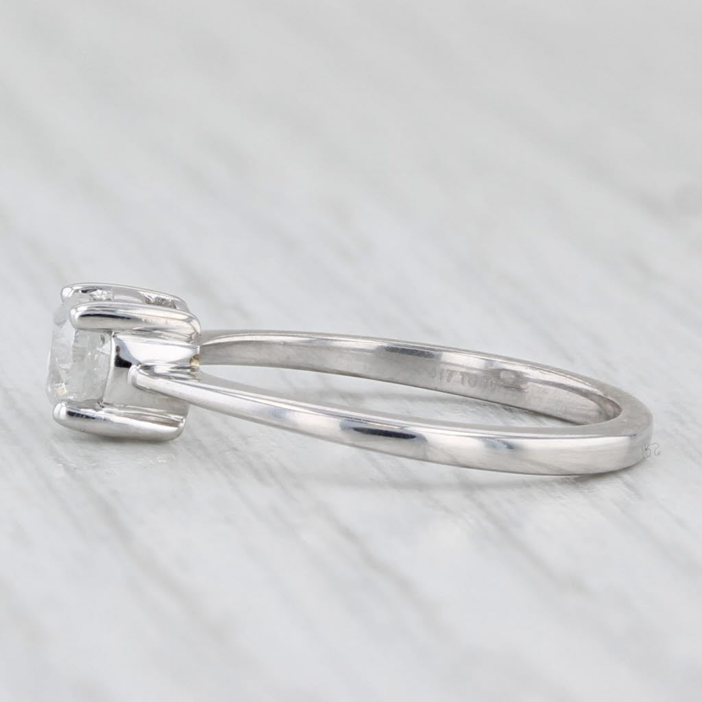 0.45ct Round Diamond Solitaire Engagement Ring 10k Gold Sz 5 Jacque Christie COA