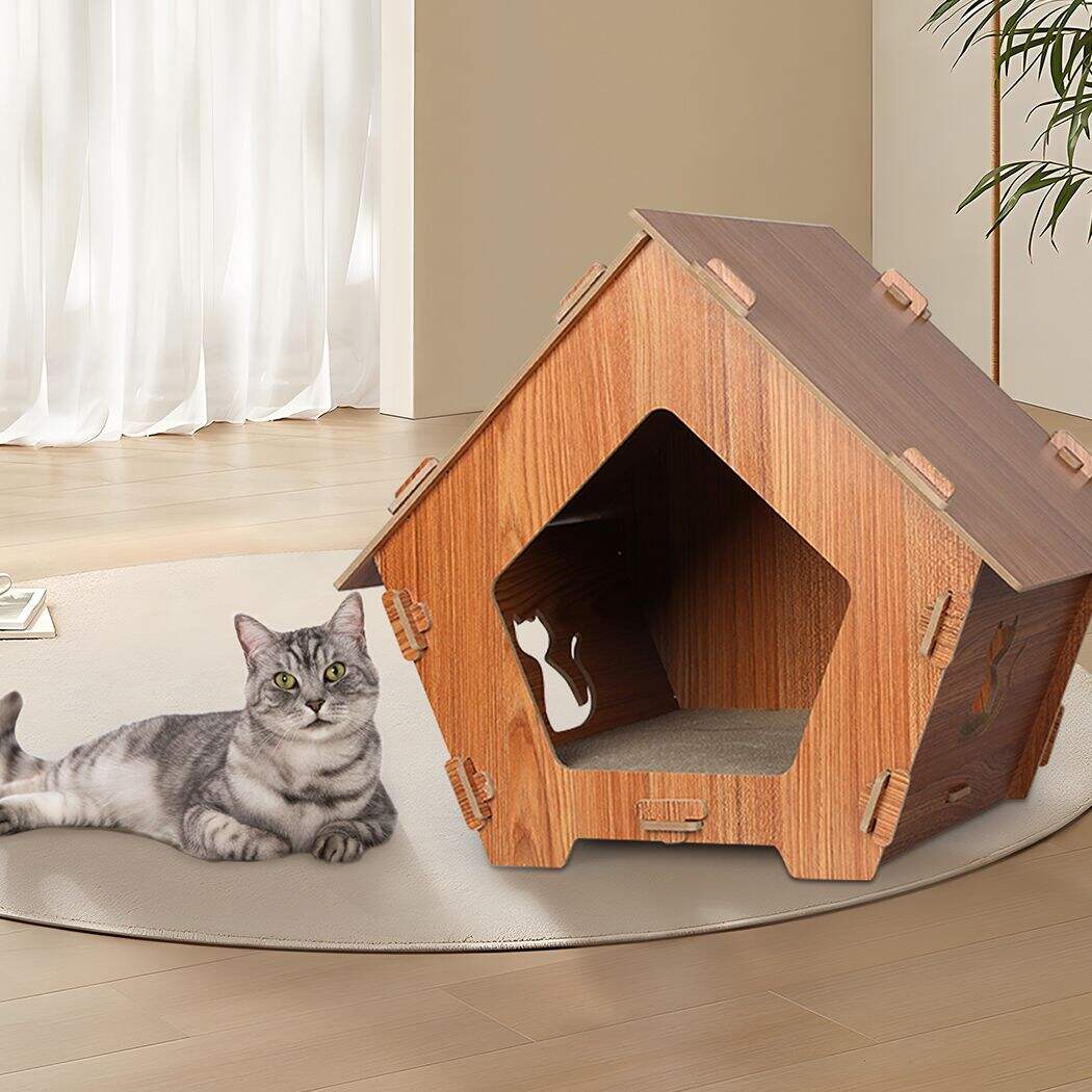 Corrugated Cat Scratching Bed Condo