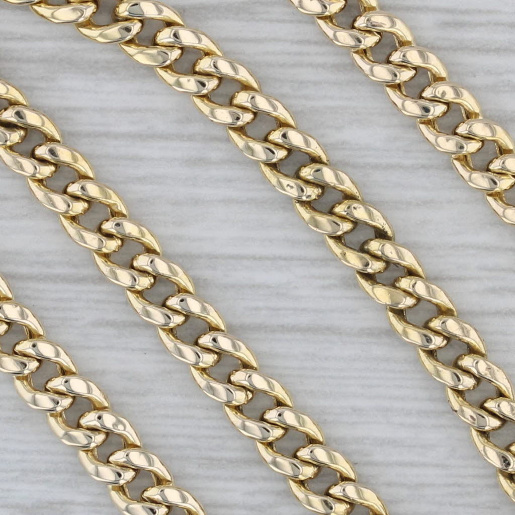 Curb Chain Necklace 10k Yellow Gold 22 3.7mm