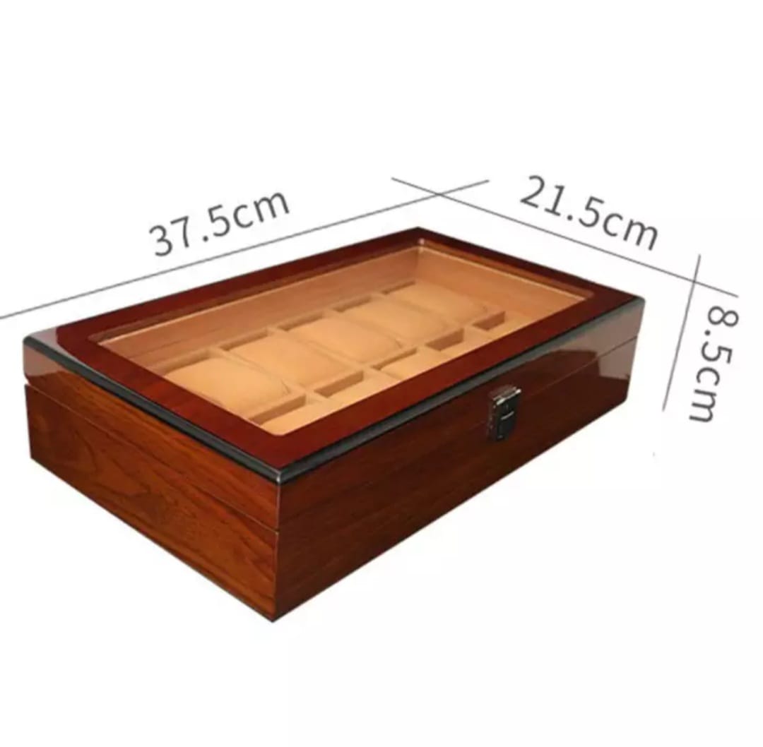 WOODEN WATCH STORAGE BOX