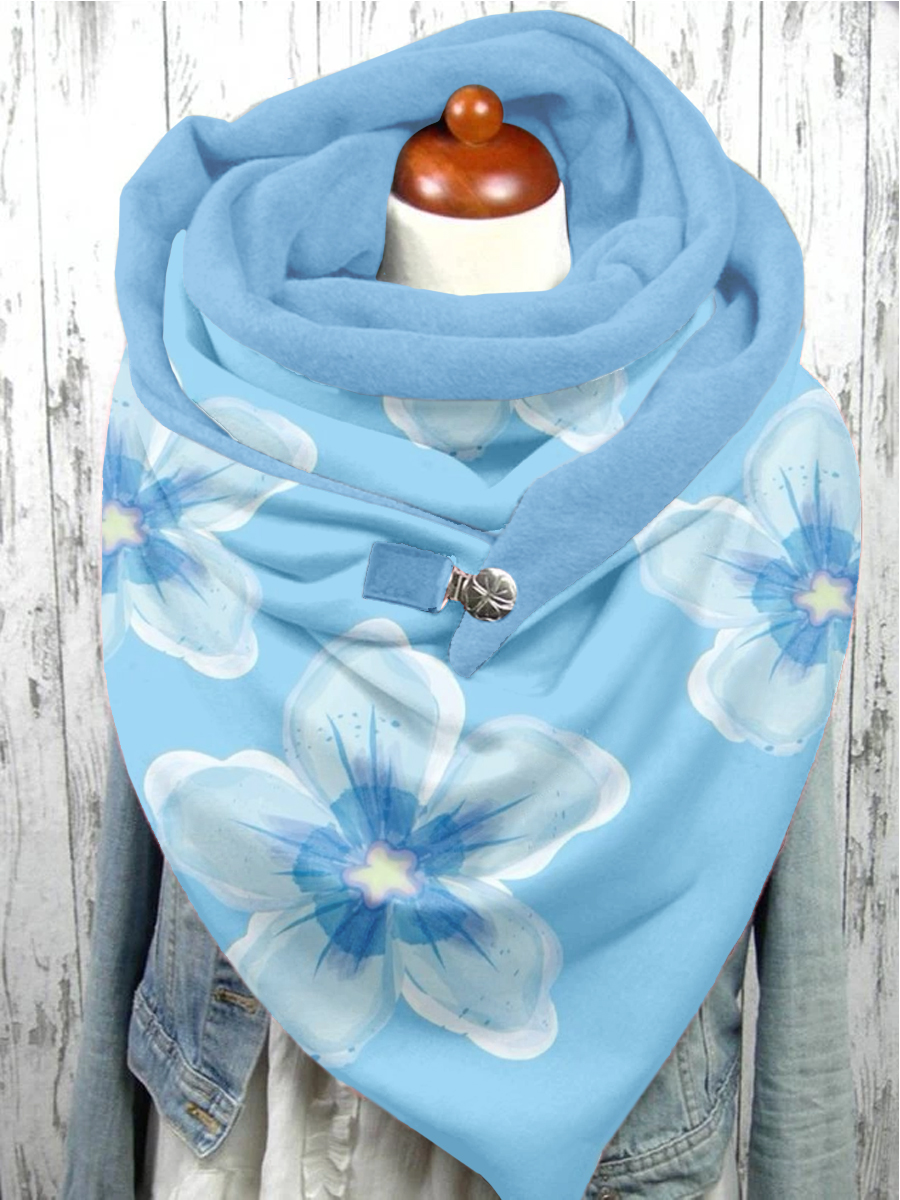 Blue Diabetes Awareness Casual Scarf Shawl