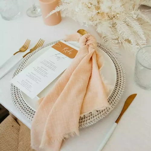 1 piece wedding 100% cotton white cheesecloth Christmas napkin table