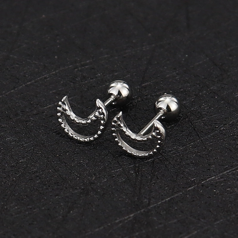1 Piece Minimalist Commute Geometric Plating Titanium Steel Cartilage Earrings