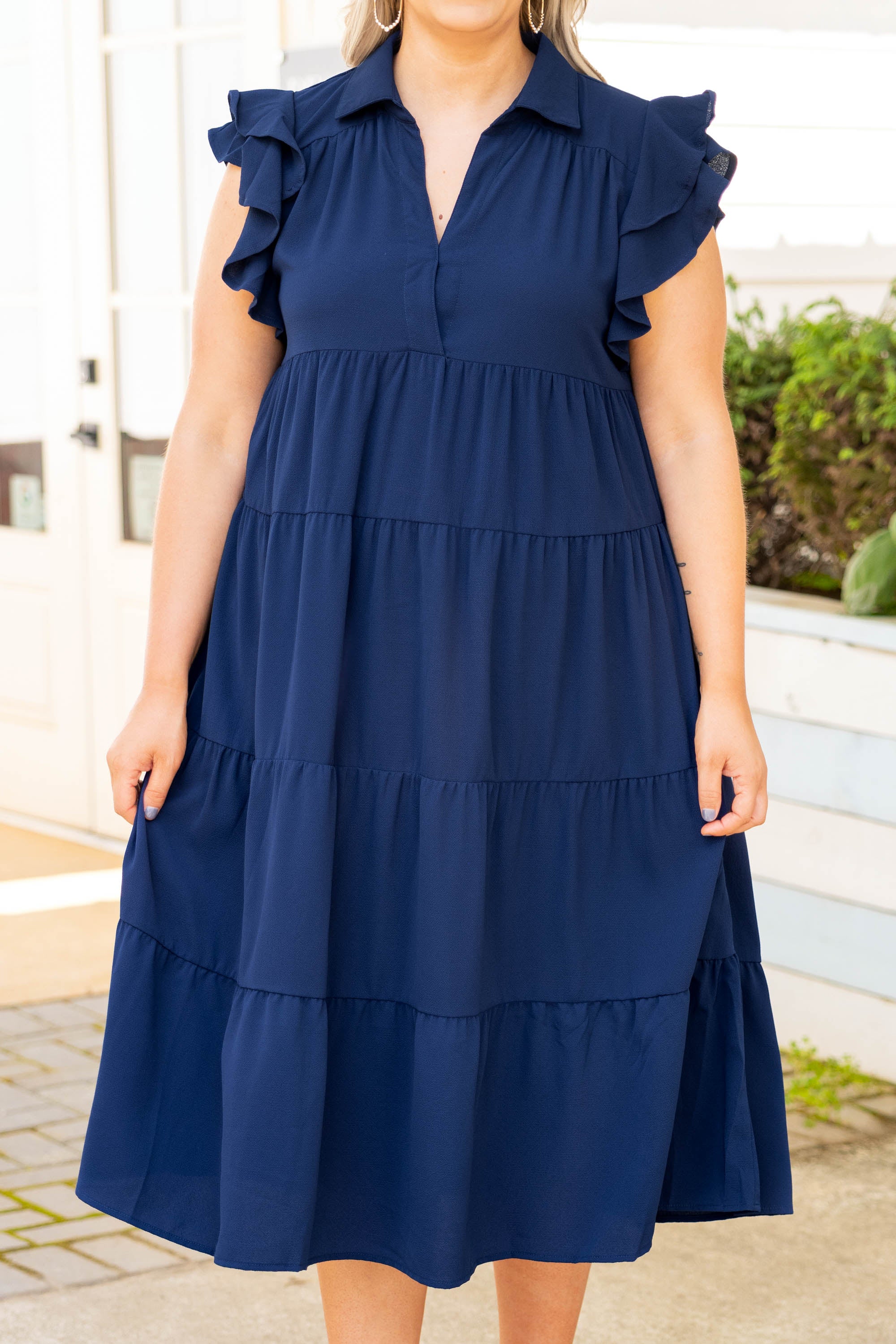 Play Time Dress. Navy