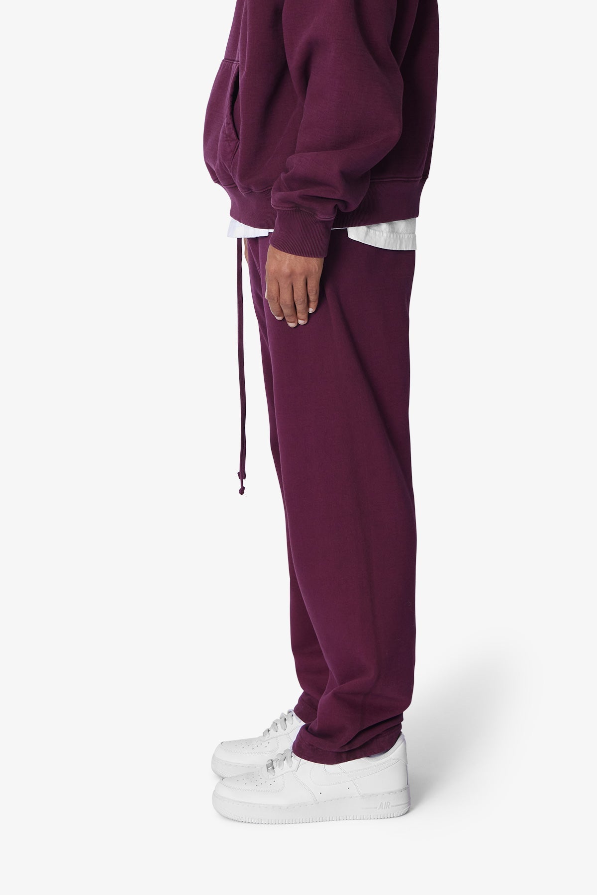 Heavy Relaxed Every Day Sweatpants - Burgundy