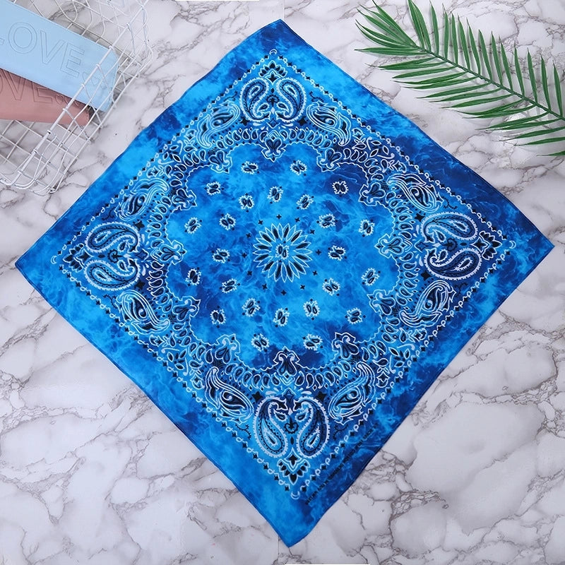 Unisex Streetwear Color Block Cotton Kerchief
