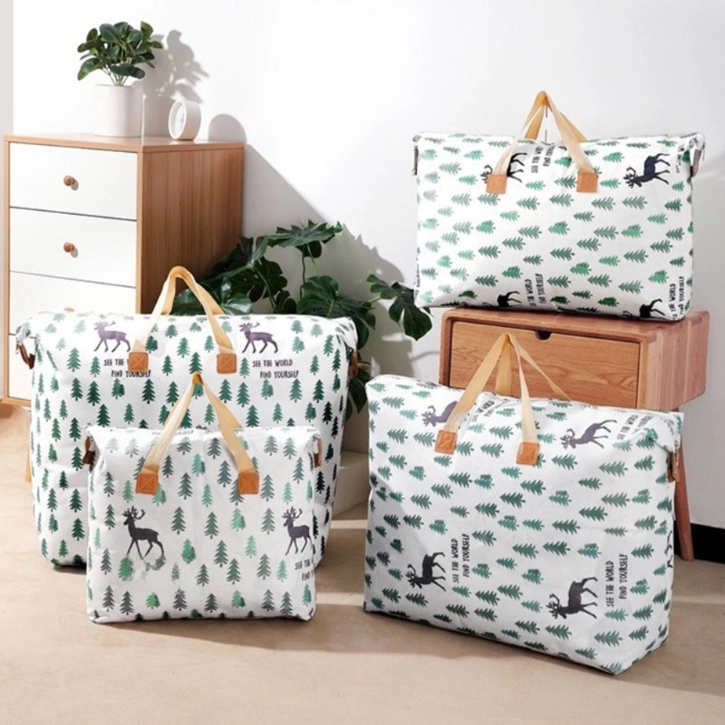 Quilt Storage Bag Clothes Finishing Bag Large Capacity Quilt Waterproof Moisture-proof Moving Bag School Bag