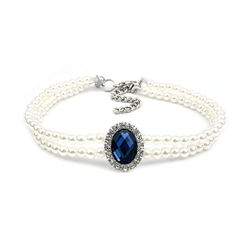 Rhinestone Jeweled Pet Necklace