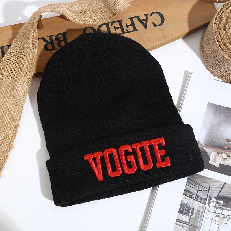 Autumn And Winter Melon Skin Knitted Pullover Cap Wool Hat Tide Brand Warm Ski Hat Sample Custom Custom