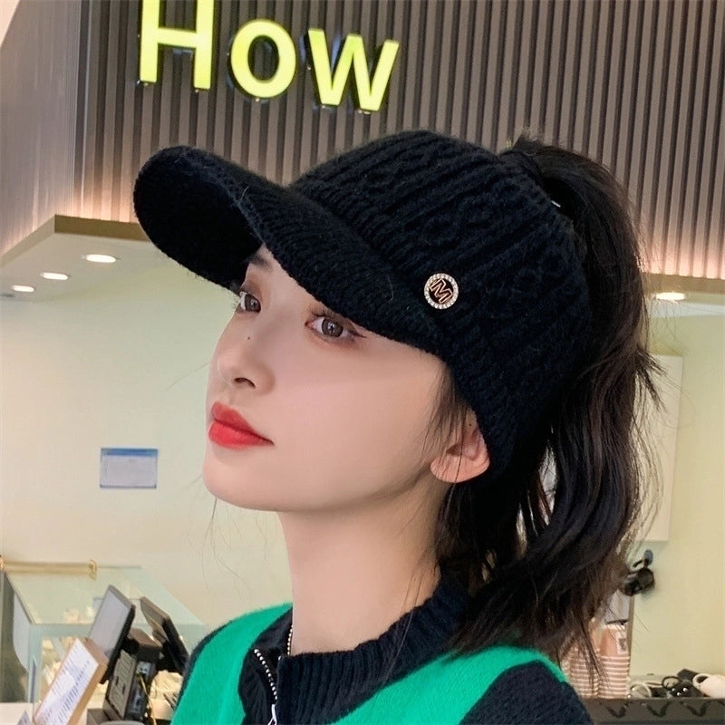 Women's Elegant Basic Twist Curved Eaves Ivy Cap