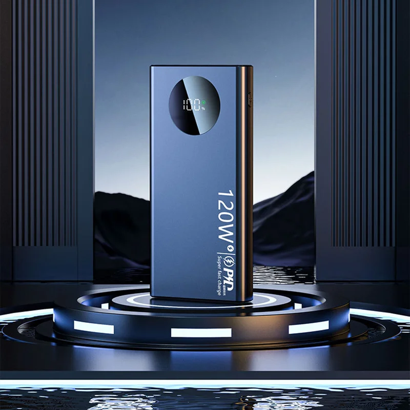 120W Super Fast Charging 500000mAh High Capacity Power Bank Thin Light Digital Display Power Bank For iPhone Samsung Huawei 2025