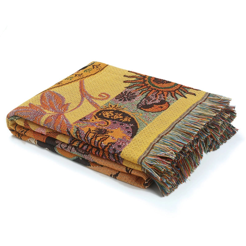 Style Multi-functional Blanket Outdoor Camping Blanket Picnic Blanket Sofa Blanket Cover Blanket Bohemian Blanket Nap Blanket