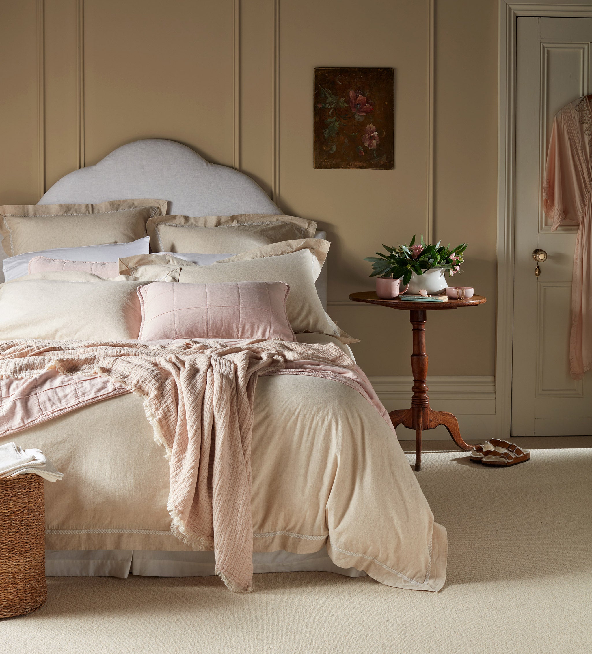 Natural Charlotte Cotton Linen Duvet Cover