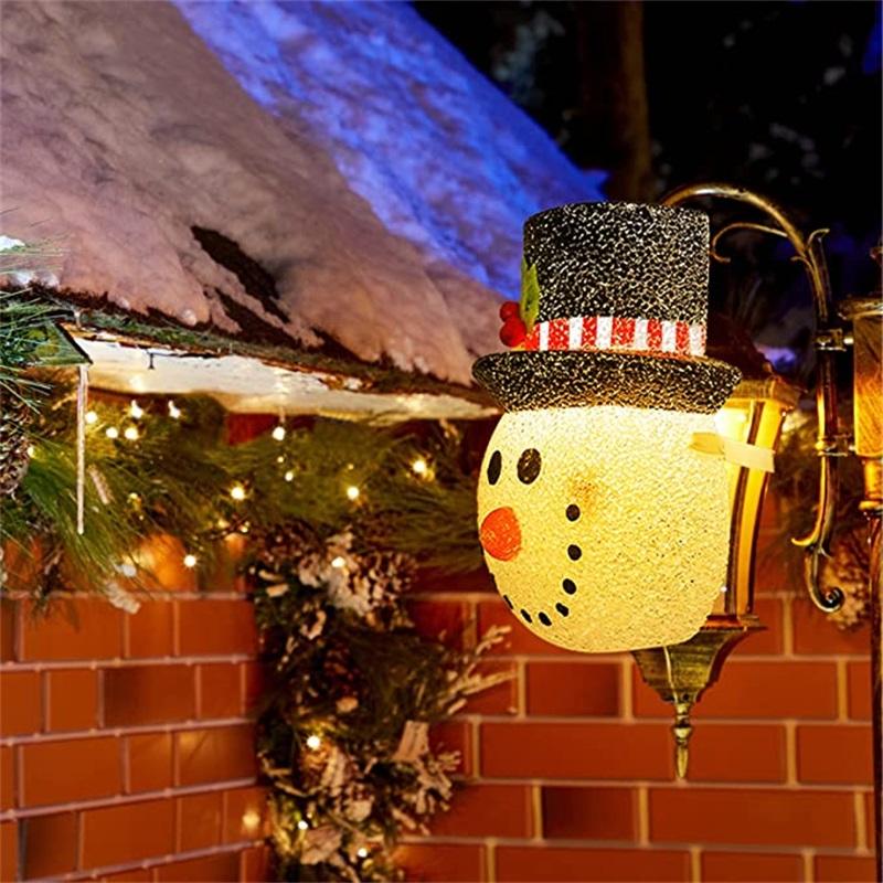 Christmas Snowman Porch Light Covers