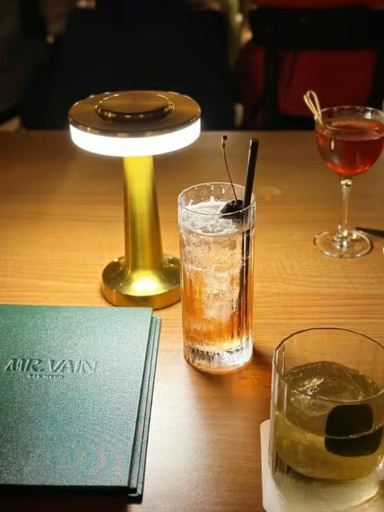 Modern Touch-Control LED Table Lamp - Metal Finish