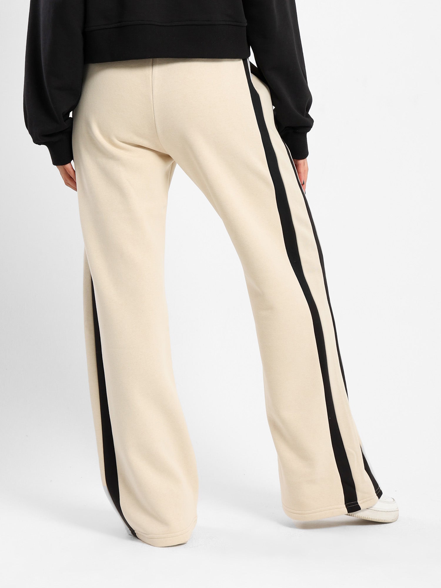 Side Stripe Wide-Leg Pants
